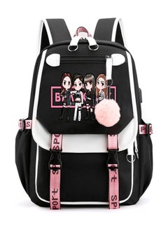 Kpop Backpack Lisa Rose JISOO Jennie Shouler Bag Messenger Bag Fashion USB Charging Backpack