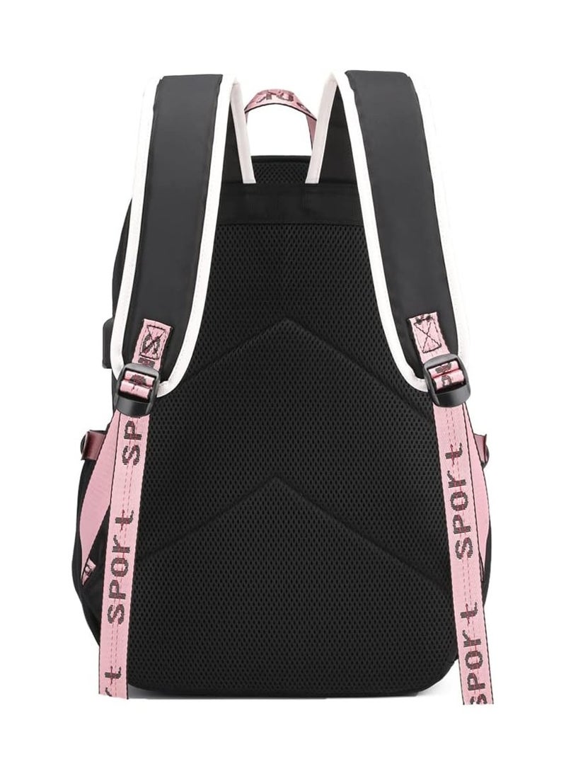 General - Kpop Backpack Lisa Rose JISOO Jennie Shouler Bag Messenger Bag Fashion USB Charging Backpack - Image 1
