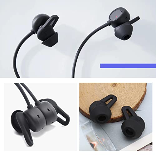 Create idea 3 Pairs Earbuds Cover Soft Silicone Eartips Replacement in-Ear Tips Compatible with Huawei FreeLace Pro Earphones S M L 3 Sizes Black - Image 4