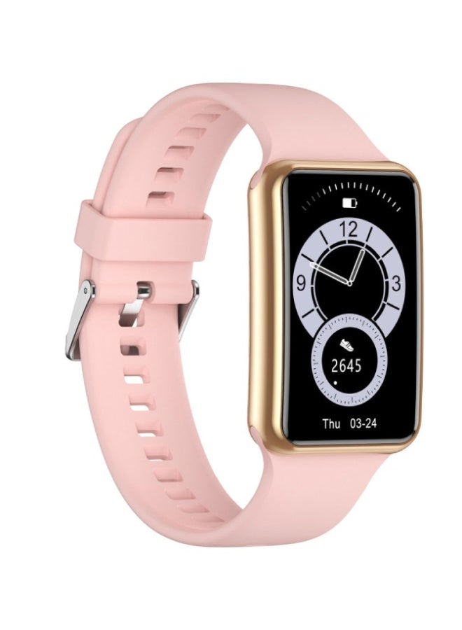 C6 PLUS Smart Watch 1.47" Full Touch Display, Bluetooth 5.1, Heart Rate & BP Monitor, Fitness Tracker, IP67 Waterproof – Unisex , Pink - Image 1