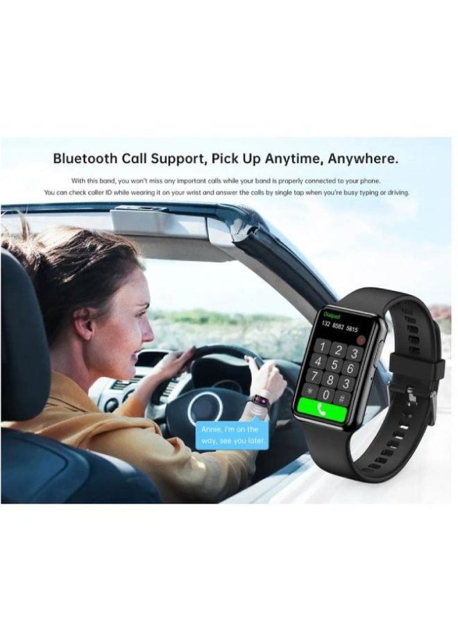 C6 PLUS Smart Watch 1.47" Full Touch Display, Bluetooth 5.1, Heart Rate & BP Monitor, Fitness Tracker, IP67 Waterproof – Unisex , Pink - Image 2