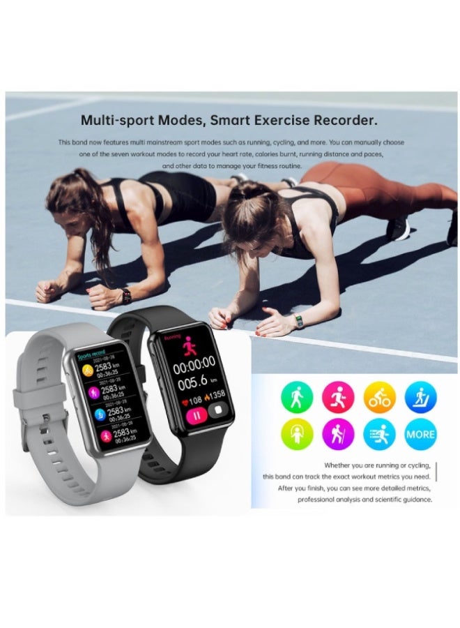 C6 PLUS Smart Watch 1.47" Full Touch Display, Bluetooth 5.1, Heart Rate & BP Monitor, Fitness Tracker, IP67 Waterproof – Unisex , Pink - Image 3