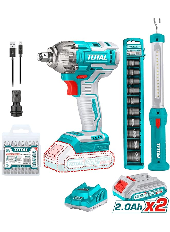 TOTAL Cordless 2 Pcs Combo Kit Tosli231004 - Image 1