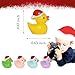 Yuronam 70 Pcs Tiny Christmas Ducks Mini Resin Ducks Miniature Ornaments for Slime Dollhouse Garden DecorationChristmas Hat Mixed Duck - Image 4