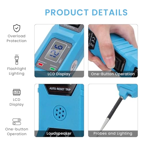 Serplex® Multifunctional Car Circuit Tester with LED, 3.5-36V AC/DC Car Power Tester with Buzzer, Electrical Tester Digital Display Short Circuit Finder for Continuity Testing, Trailer Lights Testing - Image 3