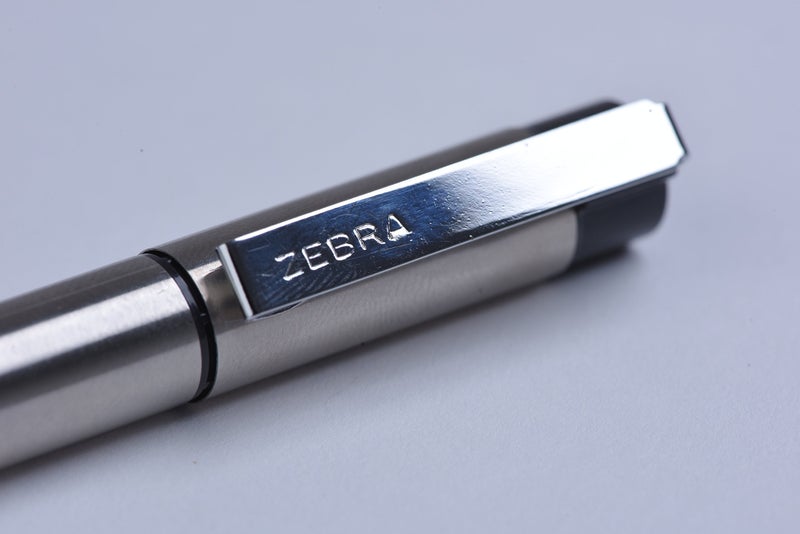 Zebra Pen G-301 Stainless Steel Pen JK-Refill, Med Point, 0.7mm, Blue Ink, 2-Count - Image 1