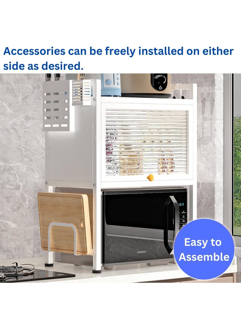 In-House Kitchen Storage Solution DR-8936 Microwave Oven Shelf – Durable Metal Rack with Spacious Shelves, Perfect for Small Kitchens, Apartments, and Offices, Designed for Stability, Functionality, and Space Optimization - Image 4