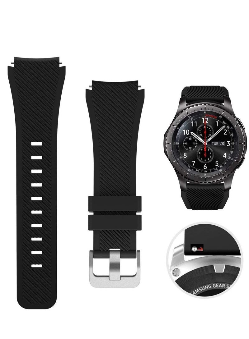 DUSALA Soft Silicone Watch Band Compatible With Samsung Galaxy Watch 3 Gear S3 Frontier Amazfit Bip/Active Huawei Watch GT 2/2E Bracelet 22-46mm - Image 1