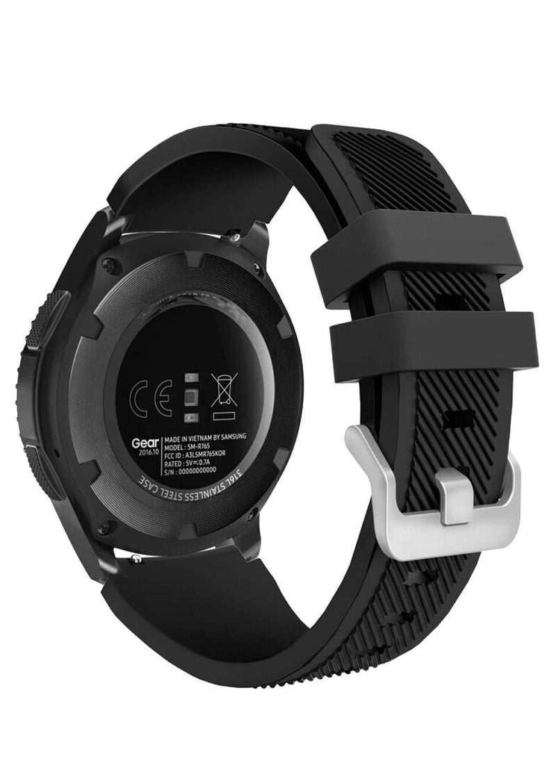 DUSALA Soft Silicone Watch Band Compatible With Samsung Galaxy Watch 3 Gear S3 Frontier Amazfit Bip/Active Huawei Watch GT 2/2E Bracelet 22-46mm - Image 3