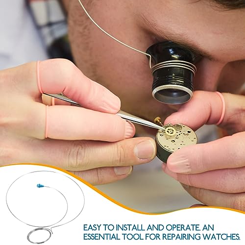 SHINEOFI Watch Repair Loupe Holder 3Pcs Adjustable Wire Frame Magnifier Stand for Watchmaker Loupe Hands-Free Use Jewelry and Small Parts Inspection - Image 4