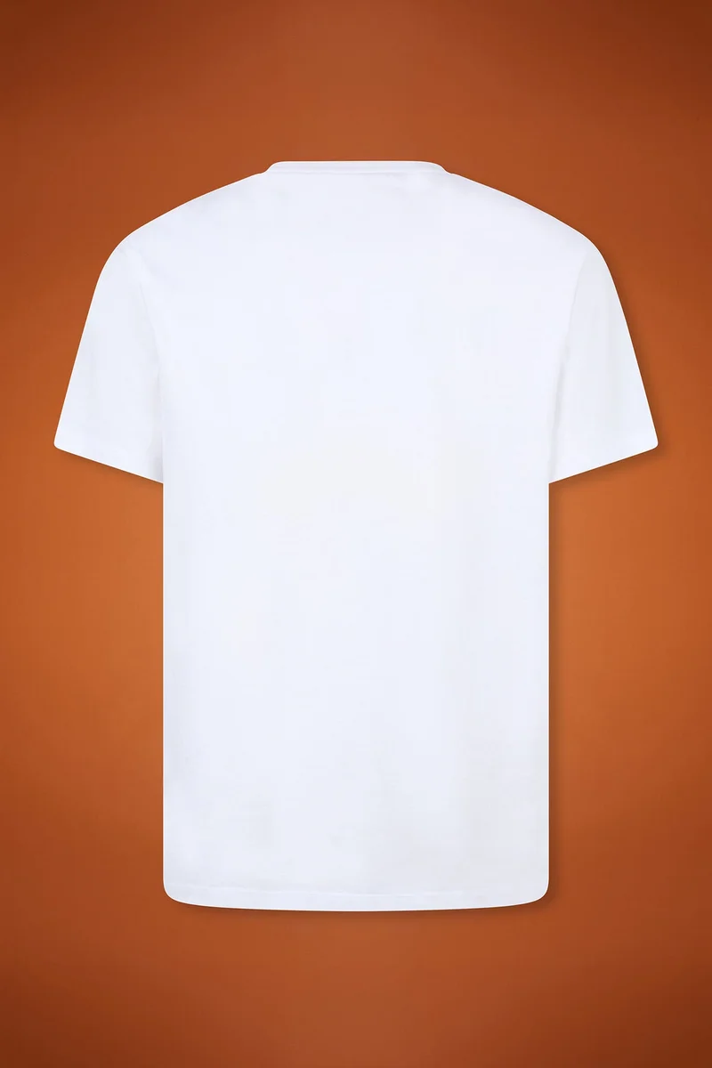 Doppelganger White Men's 100% cotton crew neck T-shirt with short sleeves in a regular fit - White for Men | Best Price UAE