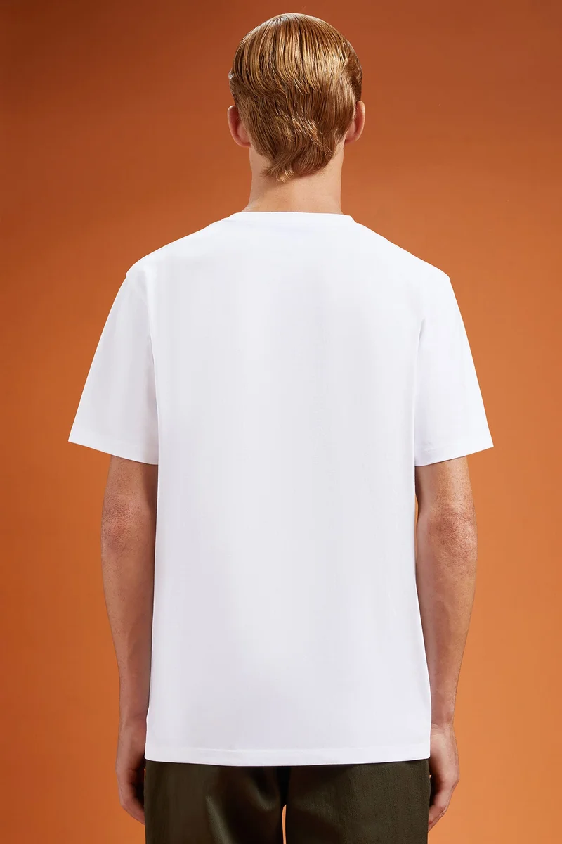Doppelganger White Men's 100% cotton crew neck T-shirt with short sleeves in a regular fit - White for Men | Best Price UAE