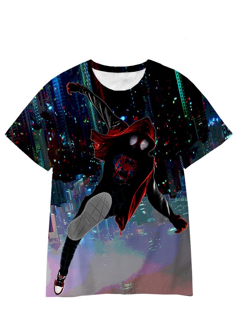 Spider-Man Across the Universe Handsome Loose Pullover T-shirt 3D digital printing personalized breathable T-shirt  - Image 1