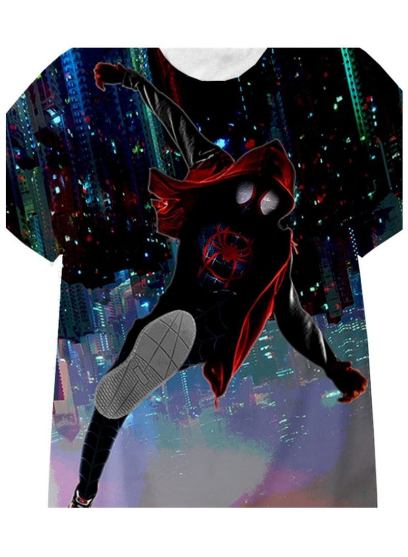 Spider-Man Across the Universe Handsome Loose Pullover T-shirt 3D digital printing personalized breathable T-shirt  - Image 2