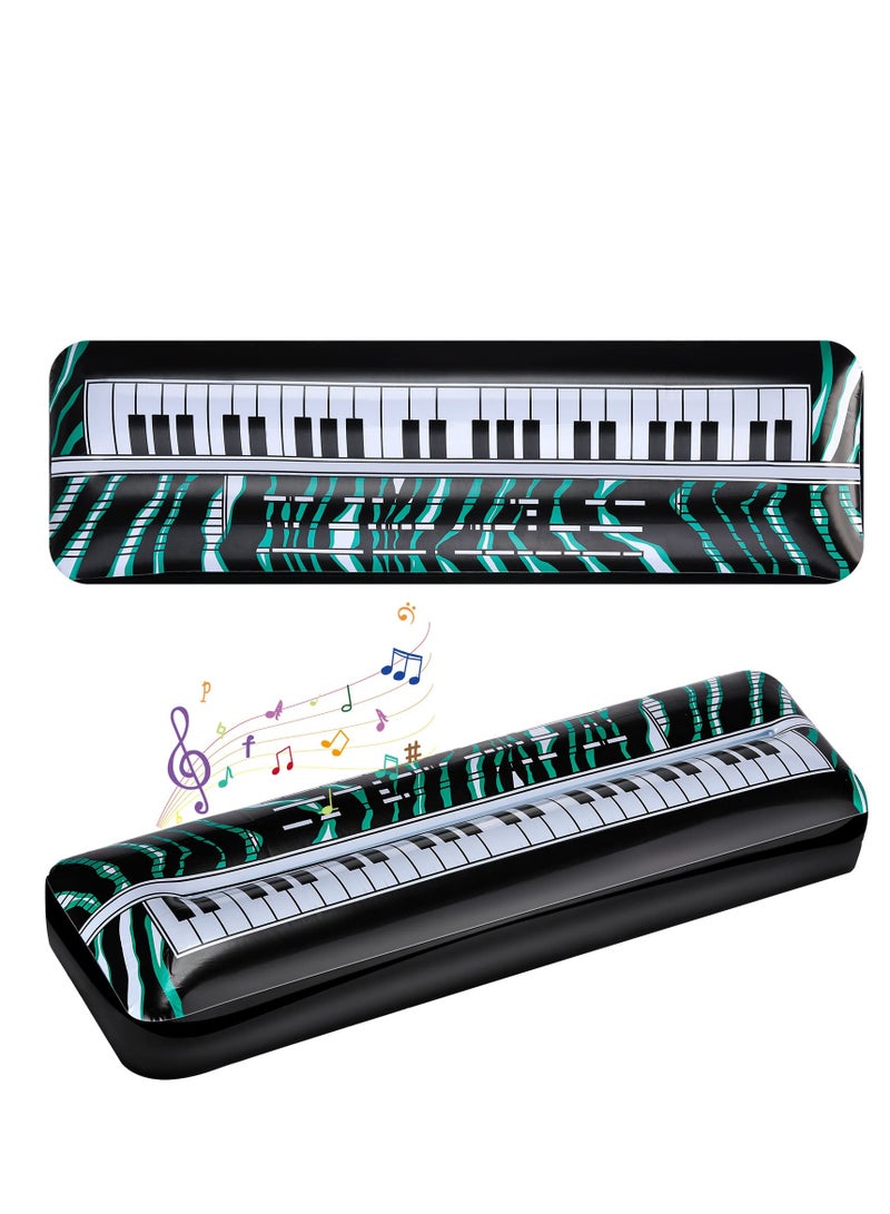 SOLARAE Inflatable Keyboard, Piano Rock Star Toys, Party Props, Electric Blow up Keyboard, Piano Rock and Roll Party Decorations for Kids, 80s 90s Themed Party Carnival Birthday Supplies(2PCS) - Image 1