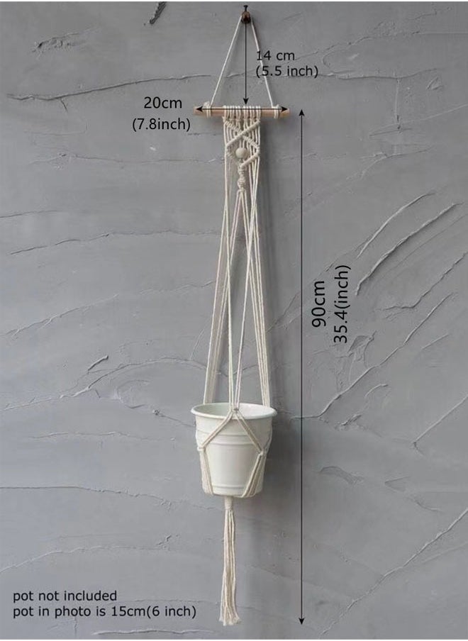 Kutis 1-Piece  Decorative  Plant Pot Holder Hanging Plant Pot Holder 12 x 82 Centimeter  - Image 4