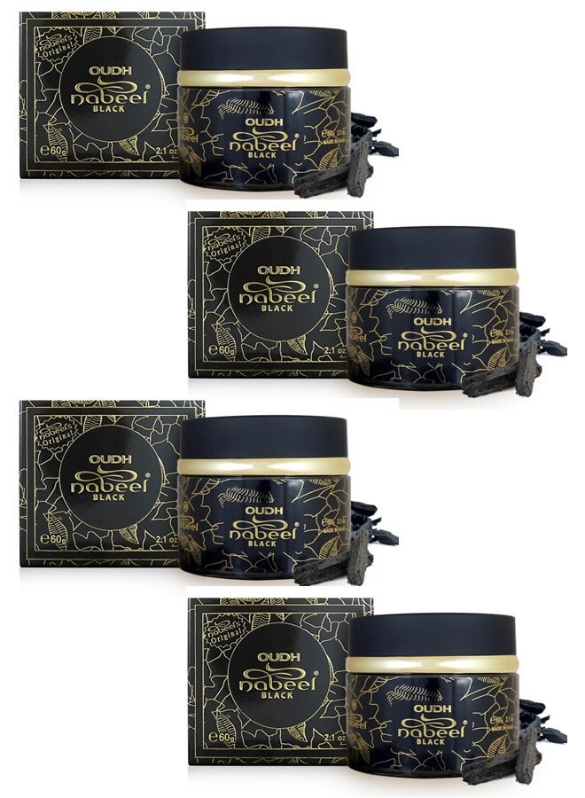 نبيل عبوة من 4 بخور نبيل أسود 60 جم - Image 1