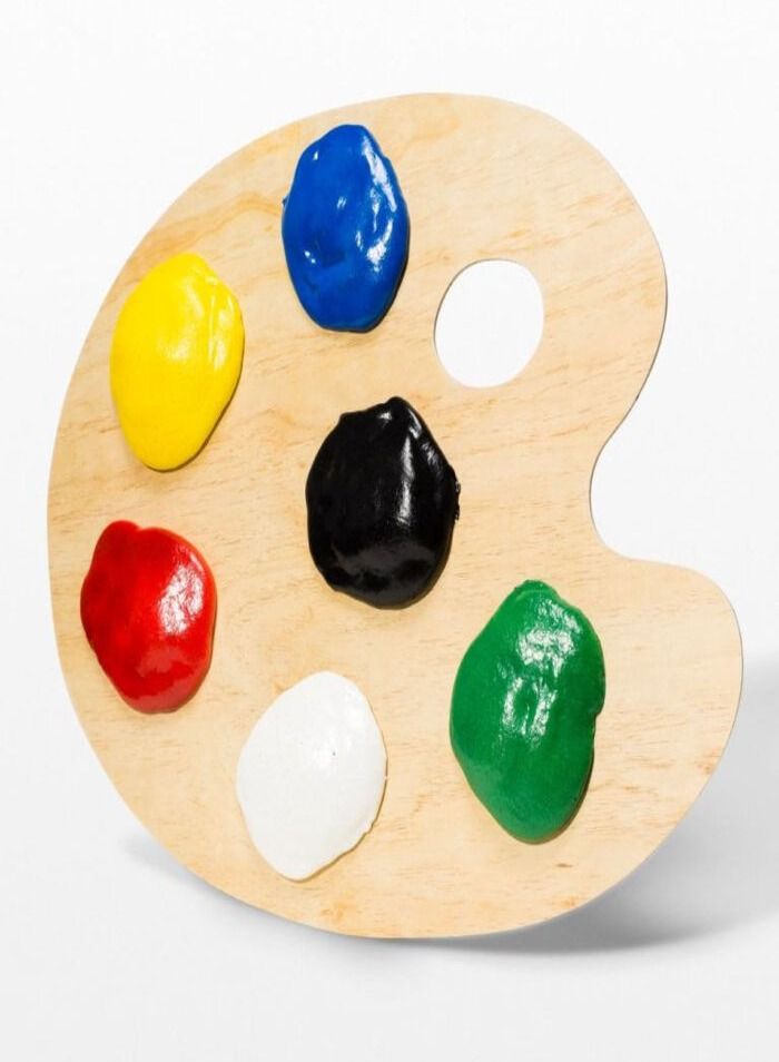 Smart SMALL Wood Paint Pallet for acrylic oil watercolor painting - Image 1