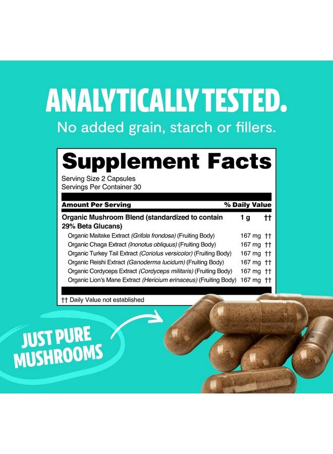 FreshCap Mushrooms Freshcap Ultimate Mushroom Complex Capsules (60 Count) - Image 5