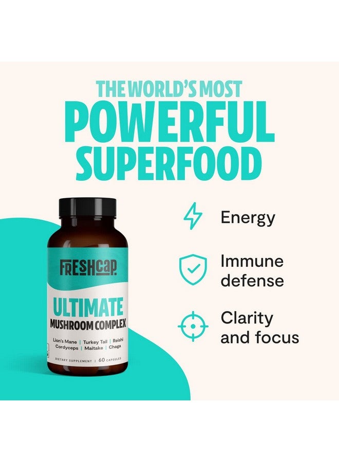 FreshCap Mushrooms Freshcap Ultimate Mushroom Complex Capsules (60 Count) - Image 3