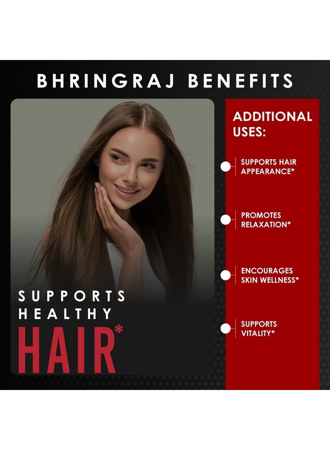 Amalth Organic Bhringraj Capsules 1500mg (False Daisy, Eclipta alba, 120 Veg Caps, Plant-Based Supplement, Ayurvedic Hair Herb Powder for Natural Healthy Hair, All Natural, Vegan) - Image 4