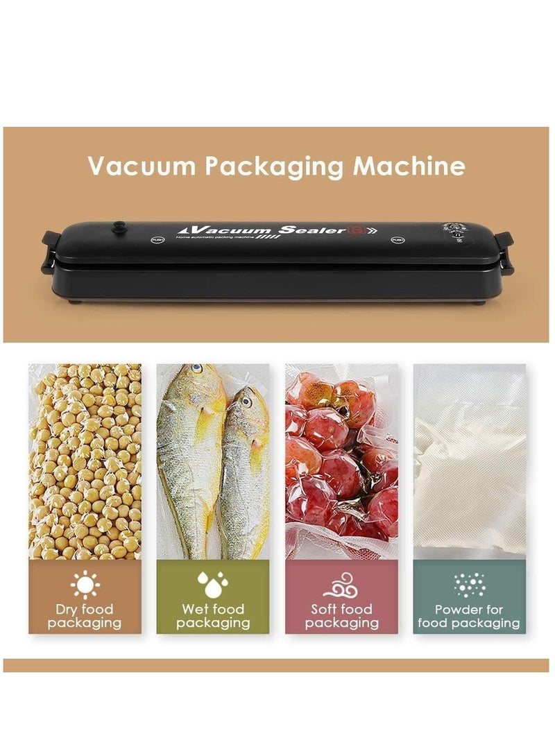 ELTRAZONE Vacuum Sealer Machine, Automatic Food Sealer with 30 PCS Vacuum Bags, Vacuum Air Sealing System for Food savers Portable Sealer Food Vacuum Sealer Machines for Kitchen Food Storage Saver - Image 2