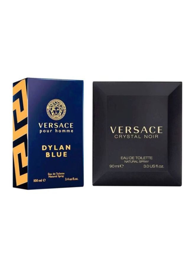 VERSACE Dylan Blue And Crystal Noir Gift Set ( EDT 100 ml, EDT 90 ml) Dylan Blue EDT 100, Crystal Noir EDP 90ml - Image 3