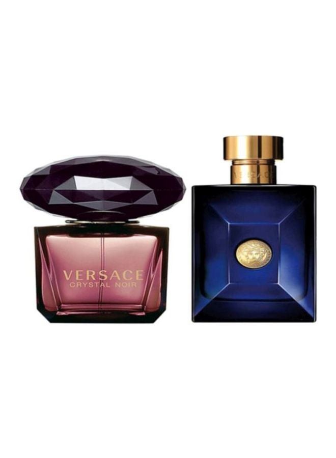 VERSACE Dylan Blue And Crystal Noir Gift Set ( EDT 100 ml, EDT 90 ml) Dylan Blue EDT 100, Crystal Noir EDP 90ml - Image 1