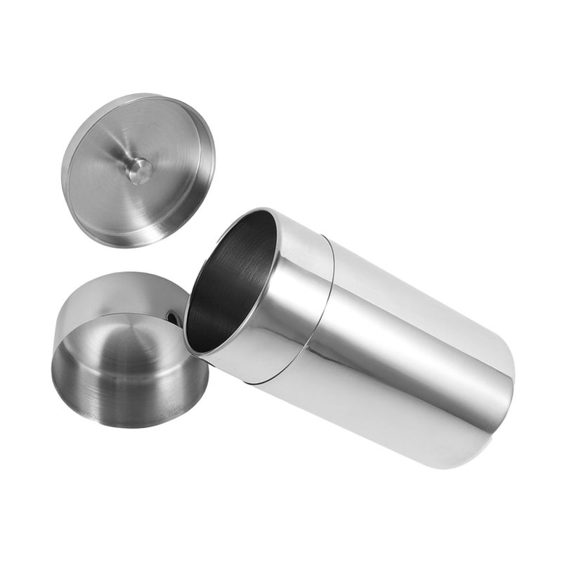Stainless Steel Tea Tins Canister Home Kitchen Canisters for Tea Coffee Sugar Storage(S) - Image 2
