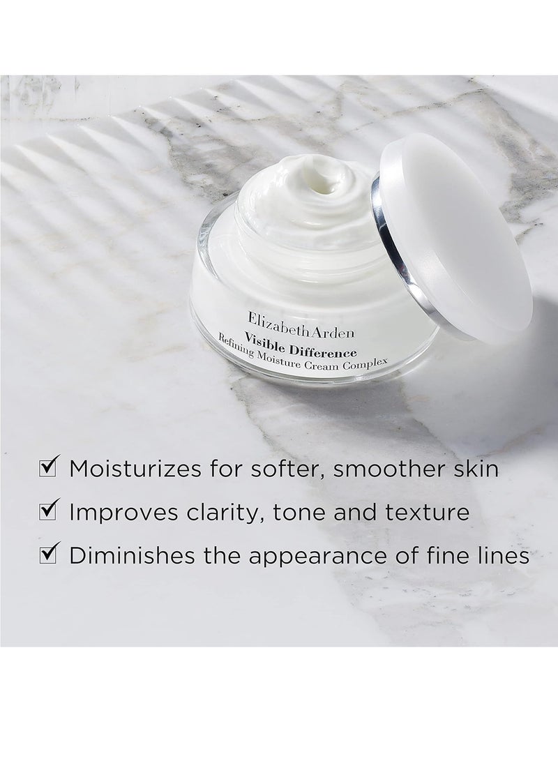 Elizabeth Arden Visible Difference Refining Moisture Cream Complex, Daily Face Moisturizer, Prevents Hydration Loss, Dermatologist and Clinically Tested, 2.5 Oz - Image 4