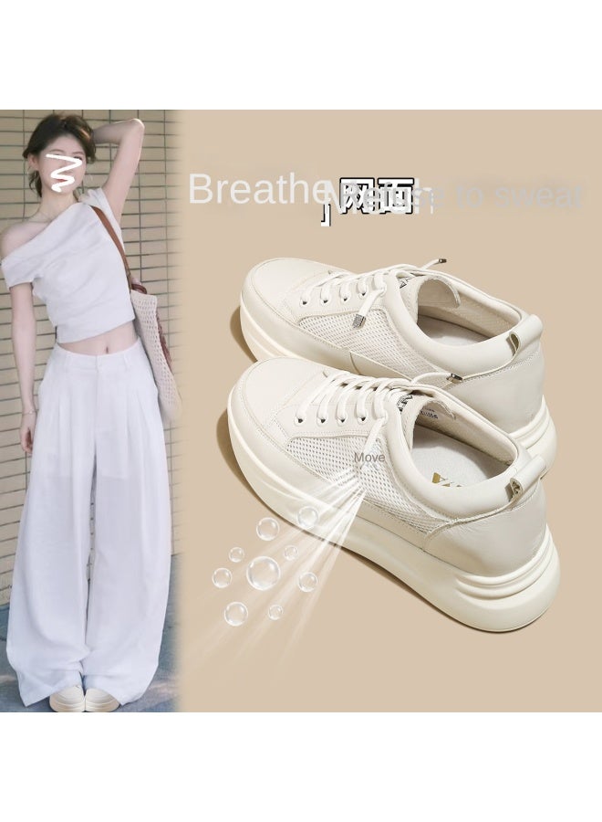 SAFIYA Zousan Height-increasing Shoes 2025 New Spring/autumn Breathable Mesh Panel Sneakers, Versatile Sports Casual Shoes For Women - Image 2