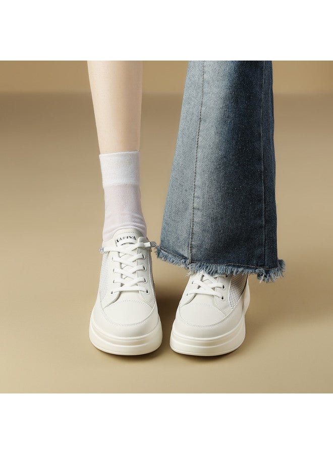 SAFIYA Zousan Height-increasing Shoes 2025 New Spring/autumn Breathable Mesh Panel Sneakers, Versatile Sports Casual Shoes For Women - Image 4