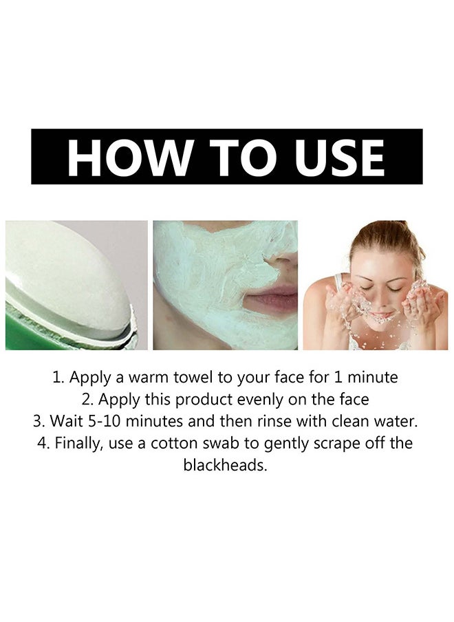 West&Month - Mugwort Acne Clay Stick, Mugwort Anti Pores And Acne Clay Mask, Cleansing Mask Mud Mask For Men And Women, Moisturizing Oil Control Shrink Remove Blackheads, Shrink Pores, Improve Skin Tone - Image 1