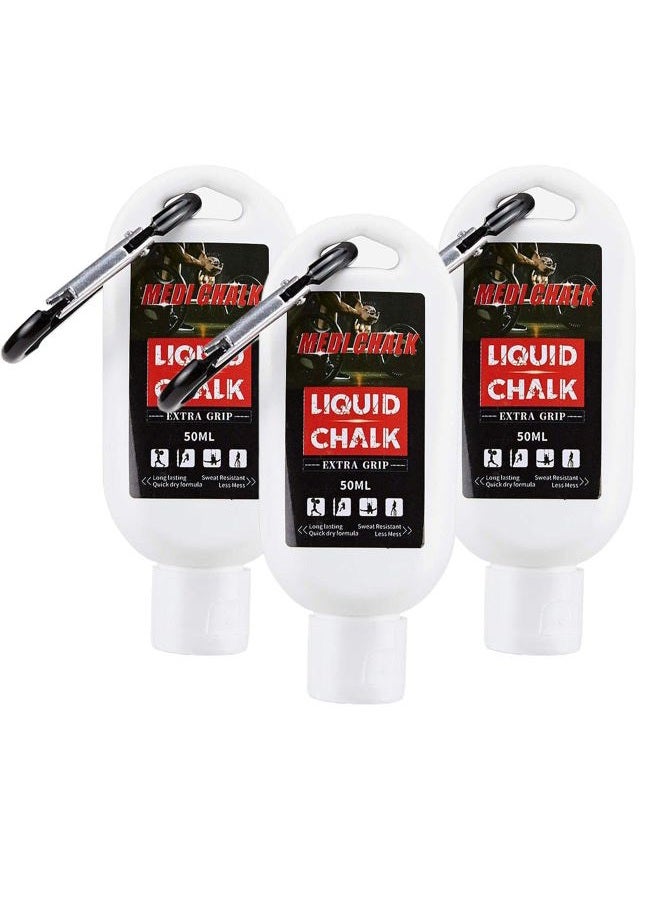 MEDI CHALK Togear Liquid Chalk, Sports Chalk, Hand Grip Chalk,Weightlifting Chalk,Gym Chalk,Work Out Chalk for Cross Training, Powerlifting,Pole Dance(3x50ML) - Image 1