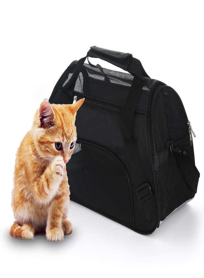 MuchL Pet Carrier Soft-Sided Carriers for Cat Carriers Dog Carrier for Small Medium Cats Dogs Puppies Pet Carrier Airline Approved Cat Dog Pet Travel Carrier (Medium,Black) - Image 1