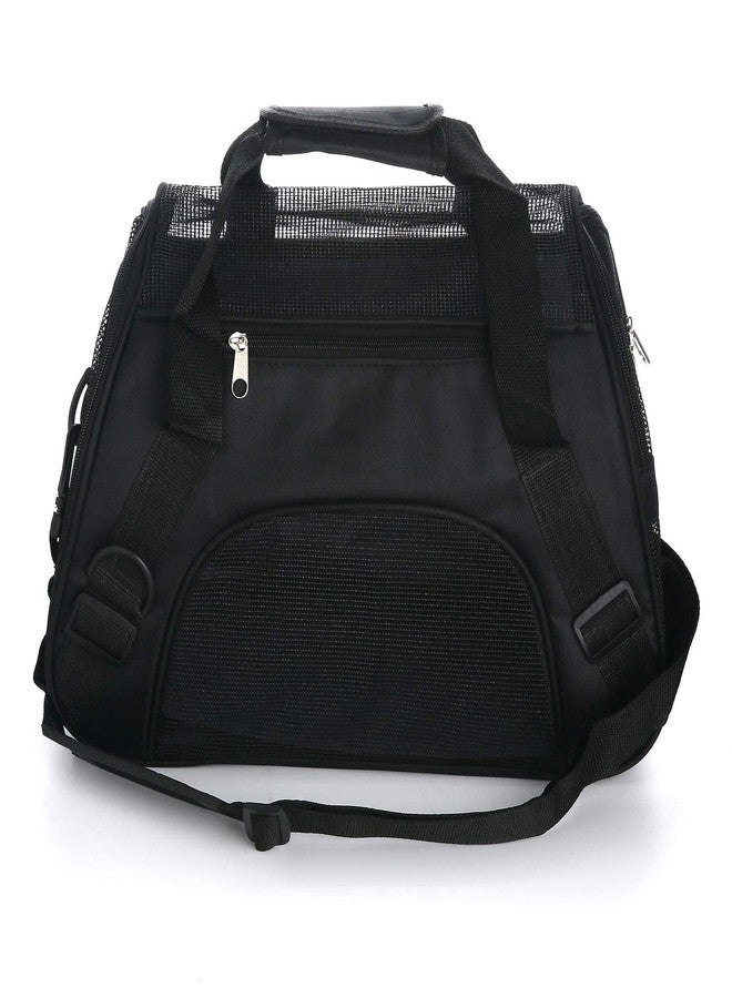 MuchL Pet Carrier Soft-Sided Carriers for Cat Carriers Dog Carrier for Small Medium Cats Dogs Puppies Pet Carrier Airline Approved Cat Dog Pet Travel Carrier (Medium,Black) - Image 4