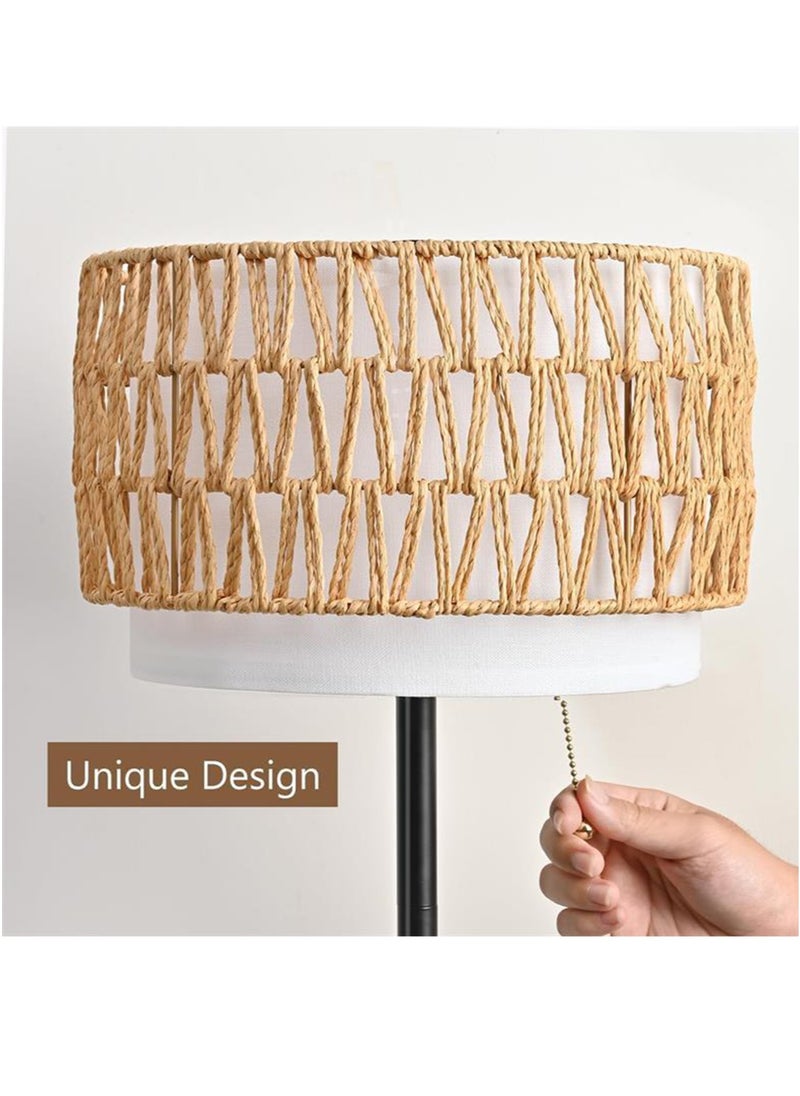 Onelight Ins Creative Thread Lampshade Floor Lamp Hand-Woven Living Room Floor Decorative Atmosphere Lamp, Bohemian Style, Decorative Lamp, Floor Lamp  - Image 5
