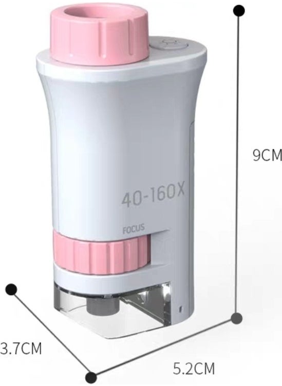 Bnm - Mini Standless Handheld Microscope (For Kids - Pocket Size) A great opportunity for little scientists and curious explorers! - Image 1