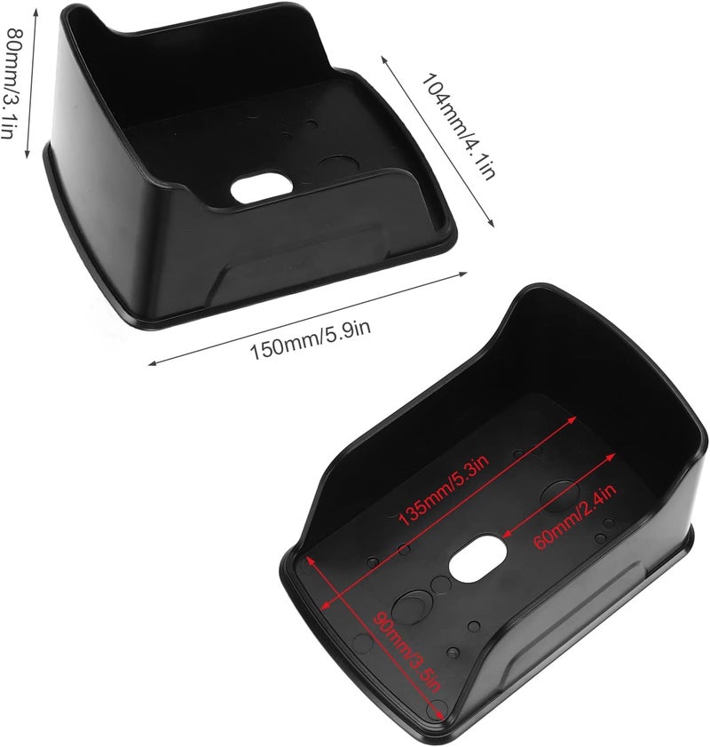 كلاراكو غطاء حماية مقاوم للماء والأمطار لجهاز التحكم في الوصول إلى الباب باللون الأسود مع لوح لاصق - Image 5
