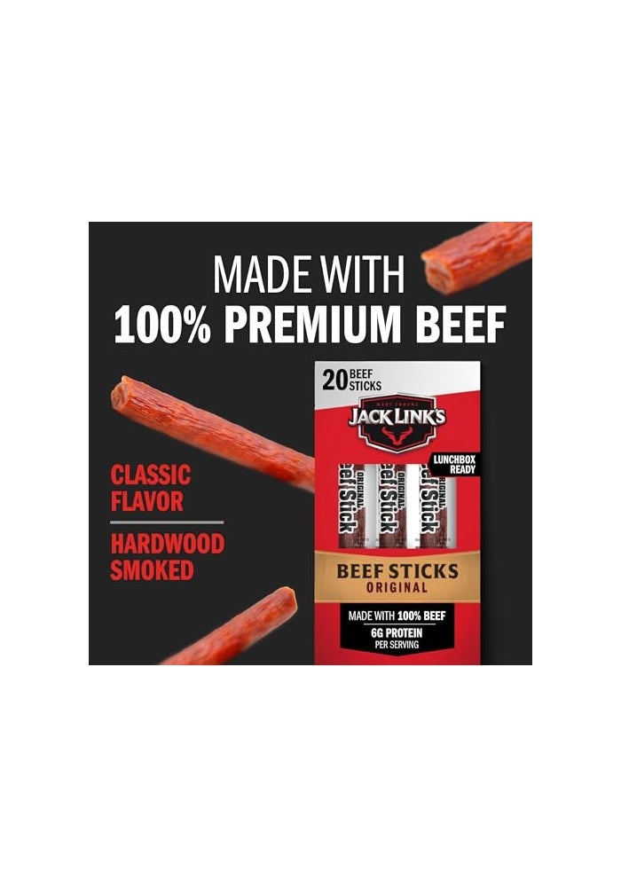 Jack Link's Jack Links Original Beef Jerky Sticks  Made with 100 Real Beef  Ready to Eat Real Meat Protein Snacks  5g Protein per Serving  092 oz Meat Stick - Image 5
