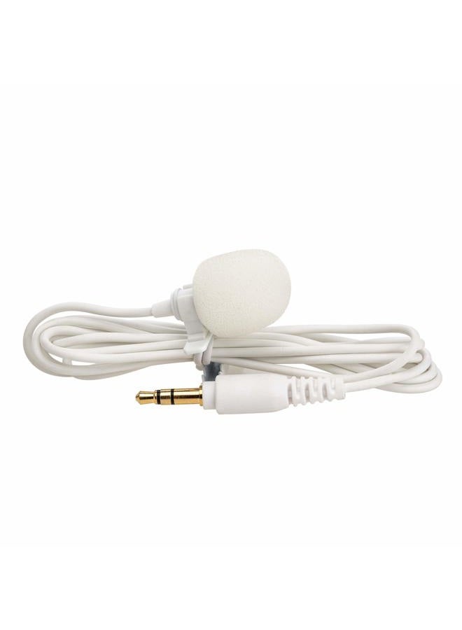 Saramonic White 3.5mm Lavalier with 4.1' (1.25m) Cable for Wireless Systems, Portable Recorders, Cameras, Blink 500, Blink 500 Pro and More (SR-M1W) - Image 2