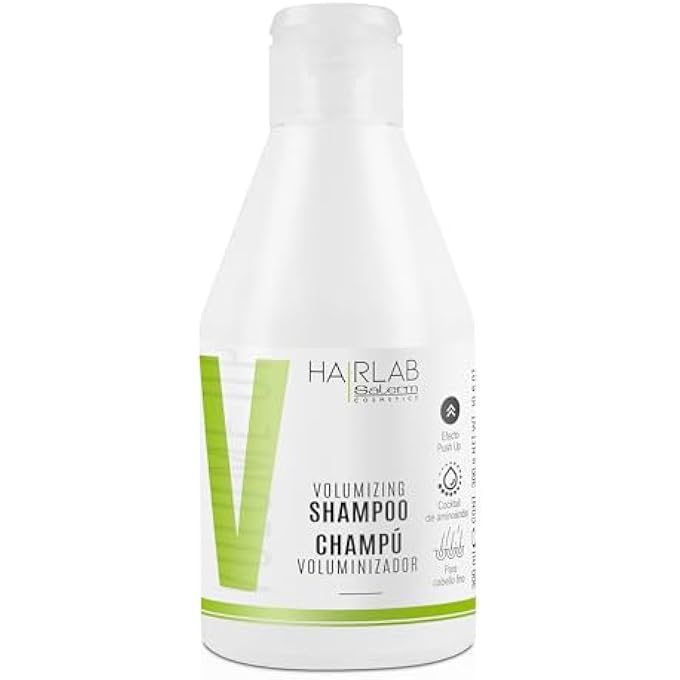 Salerm - VOLUME SHAMPOO - HAIR LAB - 300 ML - WITH ENERGISING CAFFEINE - FOR FINE AND NON-VOLUMINOUS HAIR - GIVES THE HAIR BODY AND TEXTURE - GENTLE CLEANSING - PARABEN-FREE - Image 1