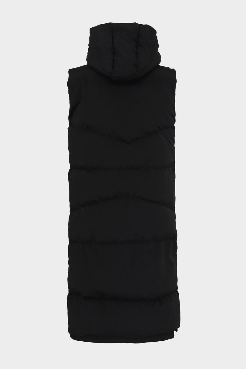 Açelya Okcu Azalea Okcu Long Hooded Filling Vest  - Image 5