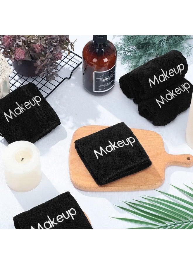 Shimeyao 20 Pack Makeup Washcloths Microfiber Makeup Remover Towels Reusable Quick Dry Face Wash Cloth Soft Washable Fingertip Facial Makeup Towels for Cleansing Hand and Make Up,13x13 Inch(Black) - Image 4