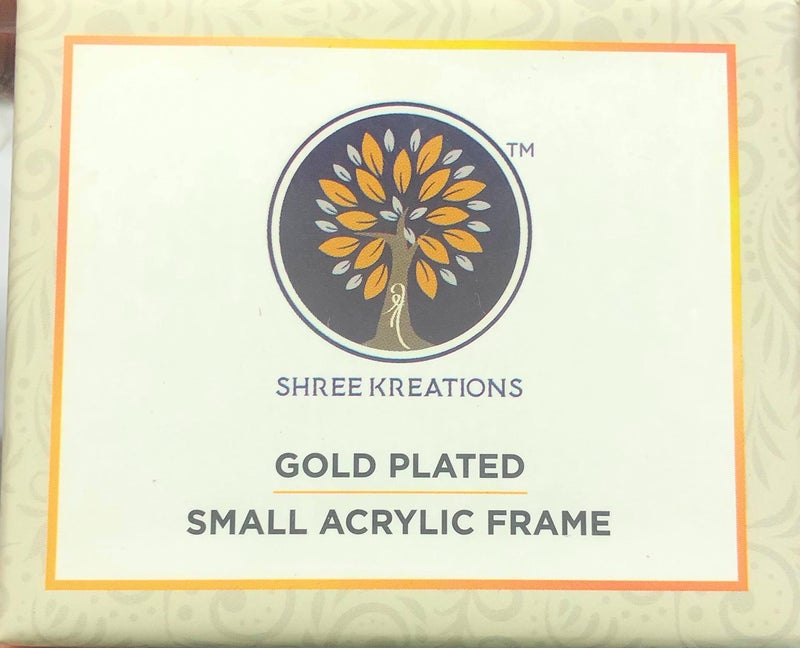 shree kreations Gold Plated Ek Onkar Photo Frame/Stand/Table Top/Car Dashboard/Sikh Religious Gifts - Image 5