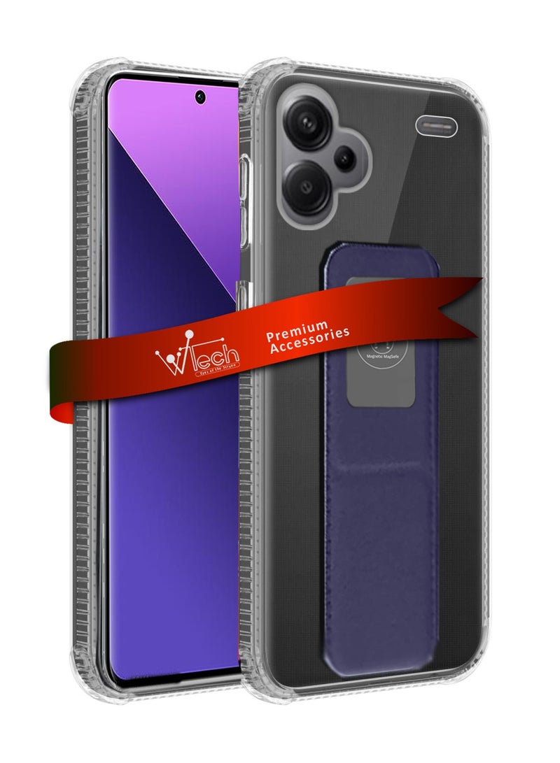 Wtech TPU Hand Grip Air Pillow Case Cover For Xiaomi Redmi Note 13 Pro+ / Xiaomi Redmi Note 13 Pro Plus 5G 2023 Clear/Lavender - Image 1