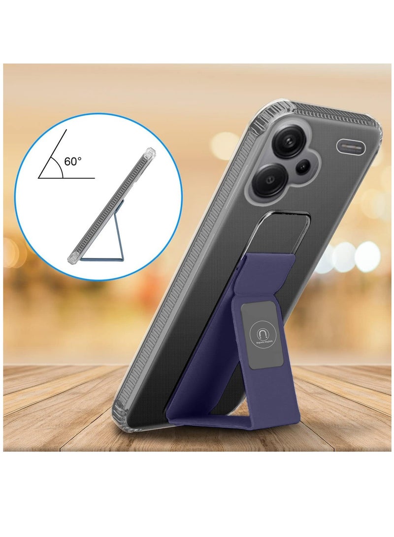 Wtech TPU Hand Grip Air Pillow Case Cover For Xiaomi Redmi Note 13 Pro+ / Xiaomi Redmi Note 13 Pro Plus 5G 2023 Clear/Lavender - Image 3