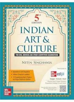 Indian Art and Culture (English) by Nitin Singhania (IAS) for UPSC CSE 2025 | 5th edition (latest) - Multicolour book | Civil Services Exam - Prelims, Mains and Interview | State PSCs exams/ PCS exams | Exclusive access to McGraw Hill edge online platform: 10 Supplementary topics, Practice tests, Expert sessions, Preparation strategy and much more 