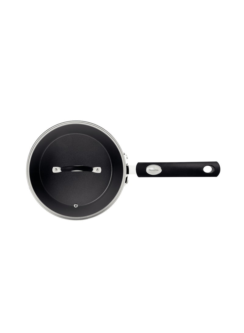 TRAMONTINA Since 1911,Made in Brazil- Monaco Induction 20cm 2.6L Black Aluminum Saucepan with Interior and Exterior Starflon Premium PFOA Free Nonstick Coating - Image 3