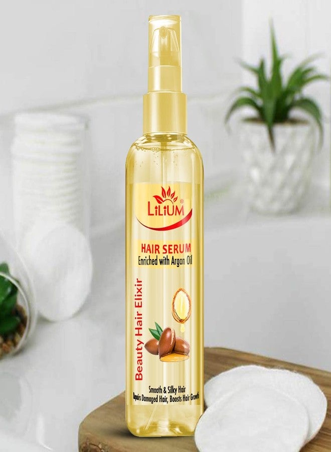 Lilium Hair Serum 50ml | Enriched With Argon Oil | Beauty Hair Elixir | Smooth Silky & Nourishing | Repairs Damaged Hairs | Frizz Control & Boosts Hair Growth | for Women & Men | 100% Vegan - Image 2